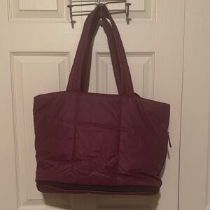 Calpak Expandable Plum Tote Bag